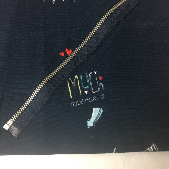 Zara Trafaluc Asymmetrical Mini Valentine’s Skirt Blue/Small - Picture 4 of 12